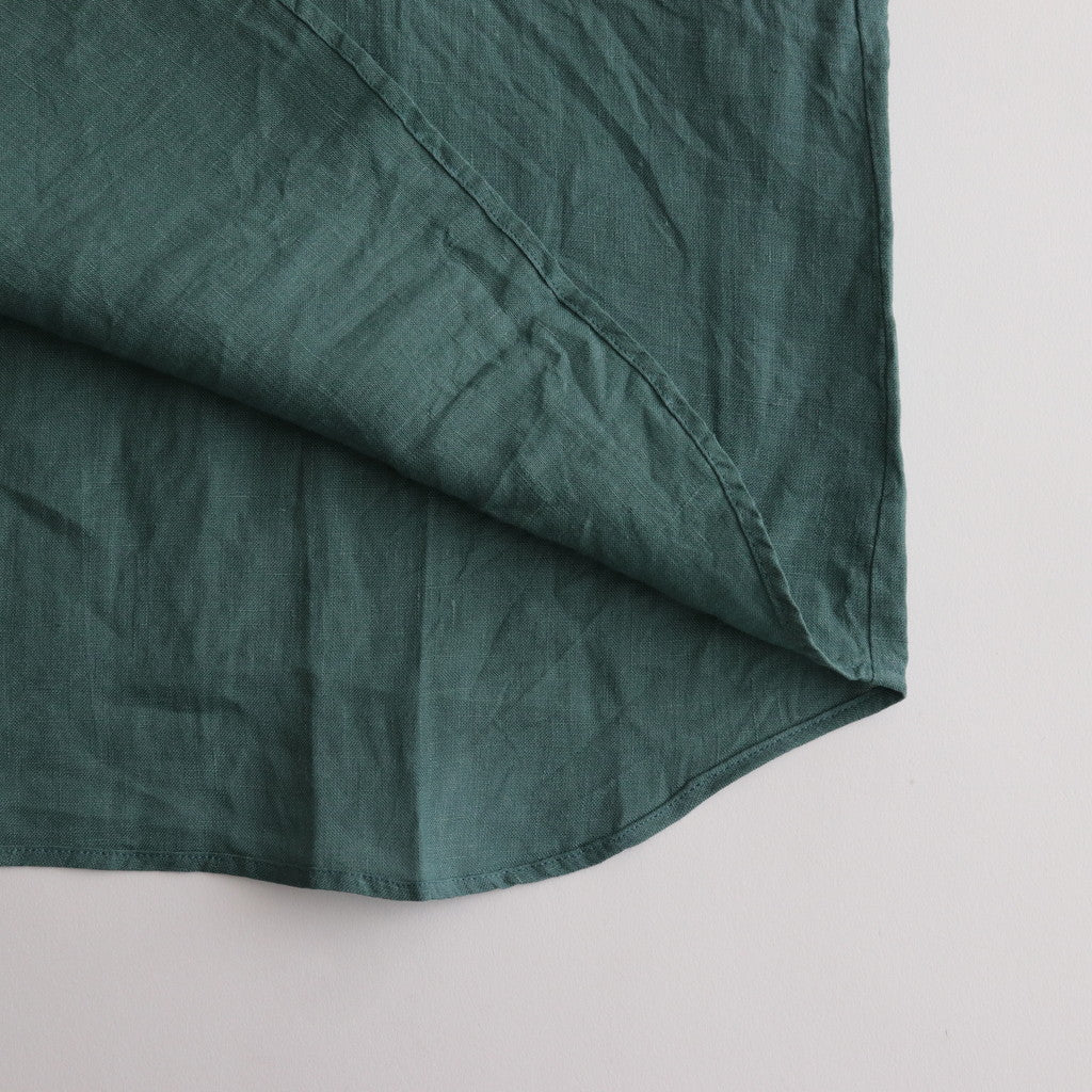 French linen shirt #green [US242SH024]