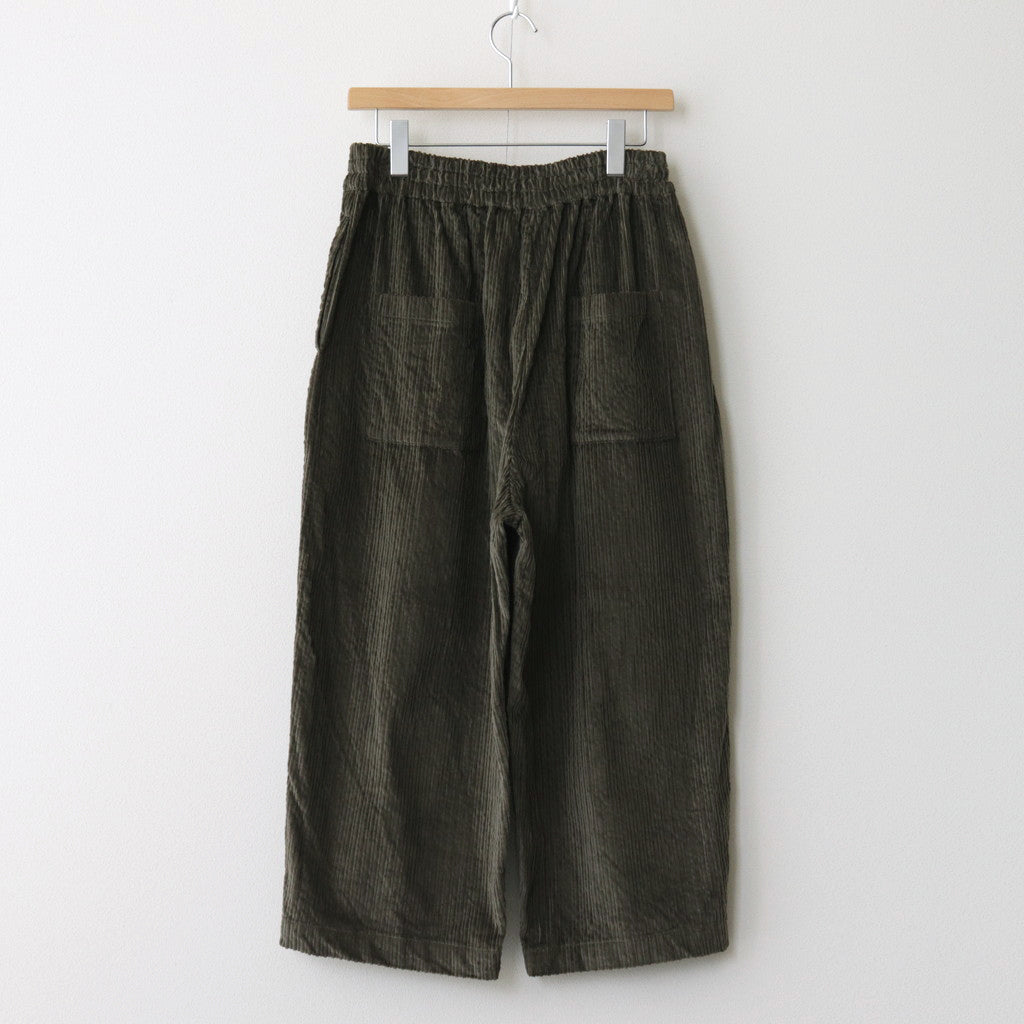 Double Corduroy Tuck PT #025 Khaki [US234PT023]