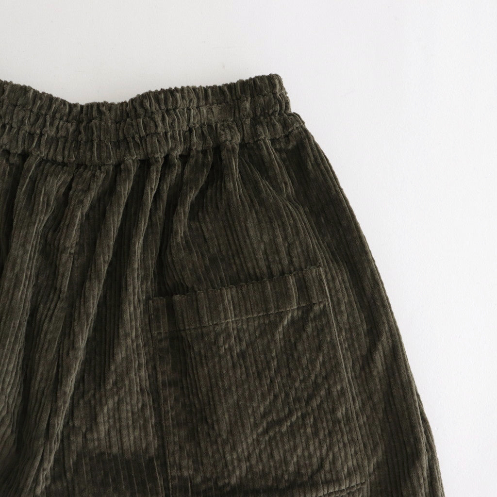 Double Corduroy Tuck PT #025 Khaki [US234PT023]