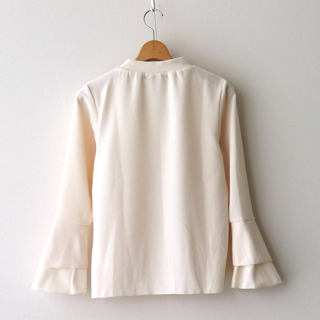 Corduroy like pullover #ivory [1477-000]