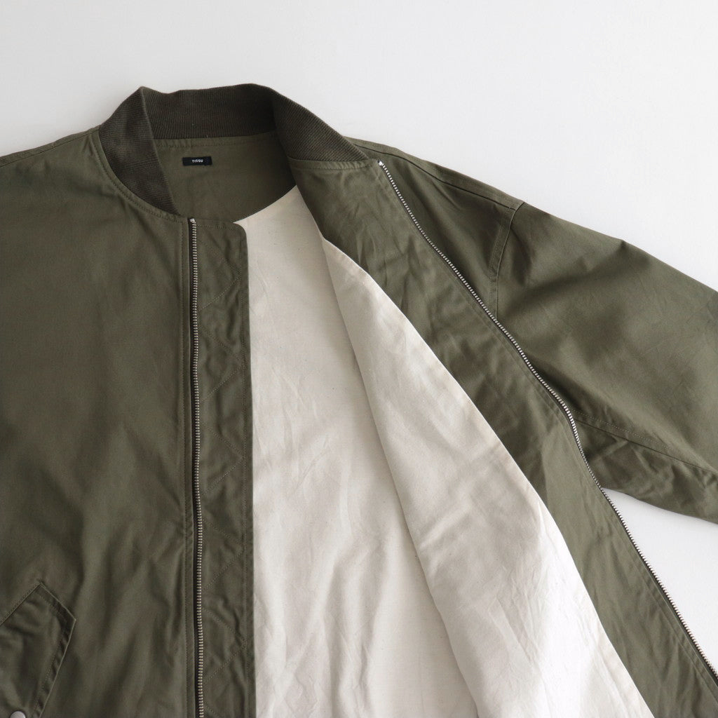 Cotton Weapon Rib Blouson #025 Khaki [TS233BZ095]