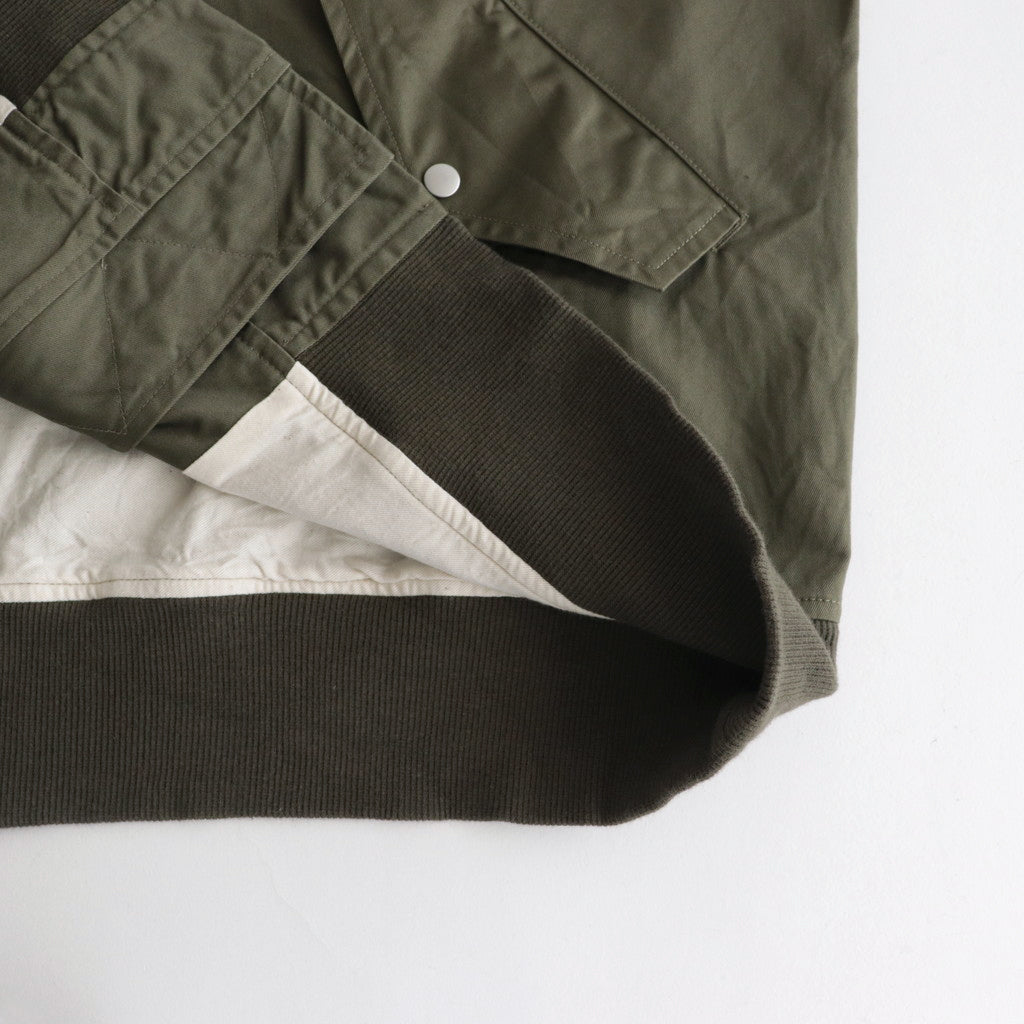 Cotton Weapon Rib Blouson #025 Khaki [TS233BZ095]