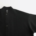 WOOL FELT KNIT OVERSIZE COAT #BLACK [no.6455]