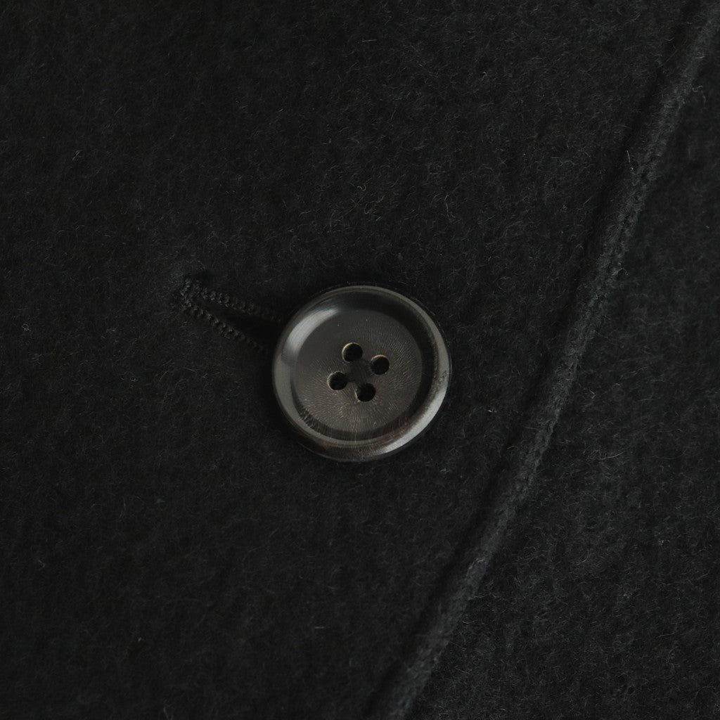 WOOL FELT KNIT OVERSIZE COAT #BLACK [no.6455]