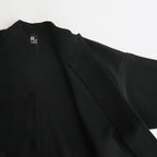 WOOL FELT KNIT OVERSIZE COAT #BLACK [no.6455]