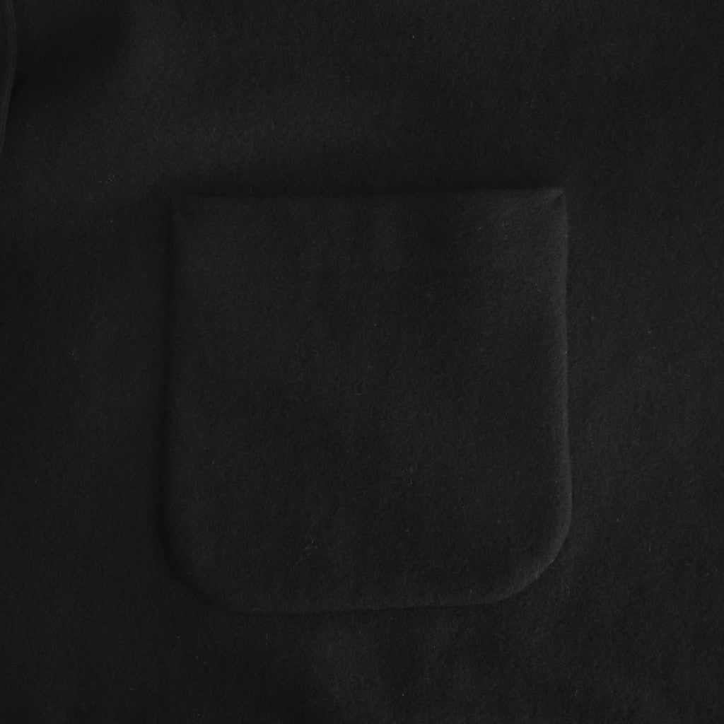 WOOL FELT KNIT OVERSIZE COAT #BLACK [no.6455]