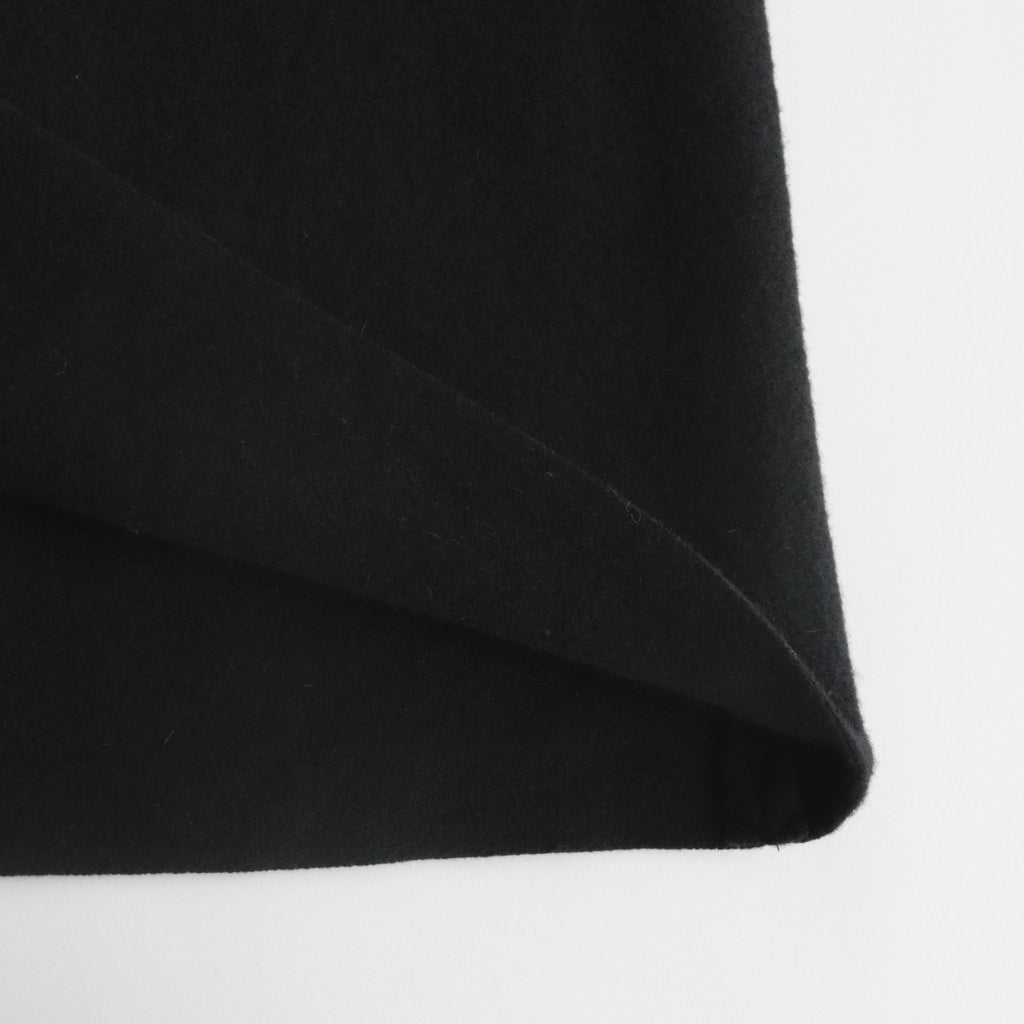 WOOL FELT KNIT OVERSIZE COAT #BLACK [no.6455]