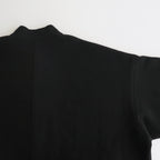 WOOL FELT KNIT OVERSIZE COAT #BLACK [no.6455]
