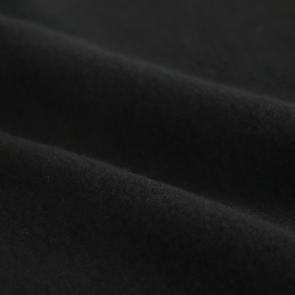 WOOL FELT KNIT OVERSIZE COAT #BLACK [no.6455]