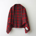 WOOL TARTAN CHECK BLANKET #ROYAL STEWART [no.6540]