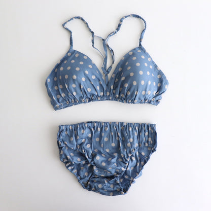 BRA & PANTS #NO.16 BLUE × GREY