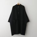 WOOL FELT KNIT OVERSIZE COAT #BLACK [no.6455]