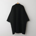 WOOL FELT KNIT OVERSIZE COAT #BLACK [no.6455]