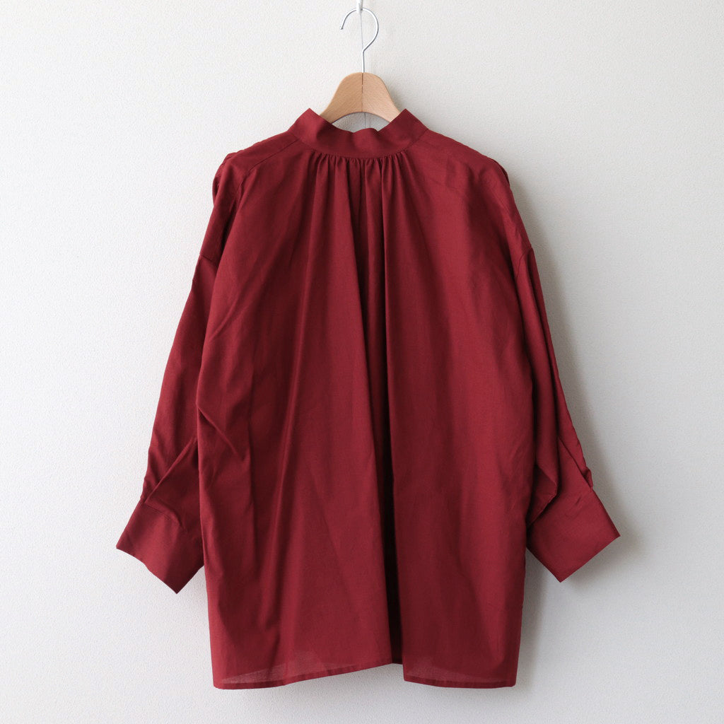 静寂の欠片 back open blouse #Agate red [TLF-124-sh001-la]