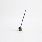 Incense holder ball black #brass [30012]