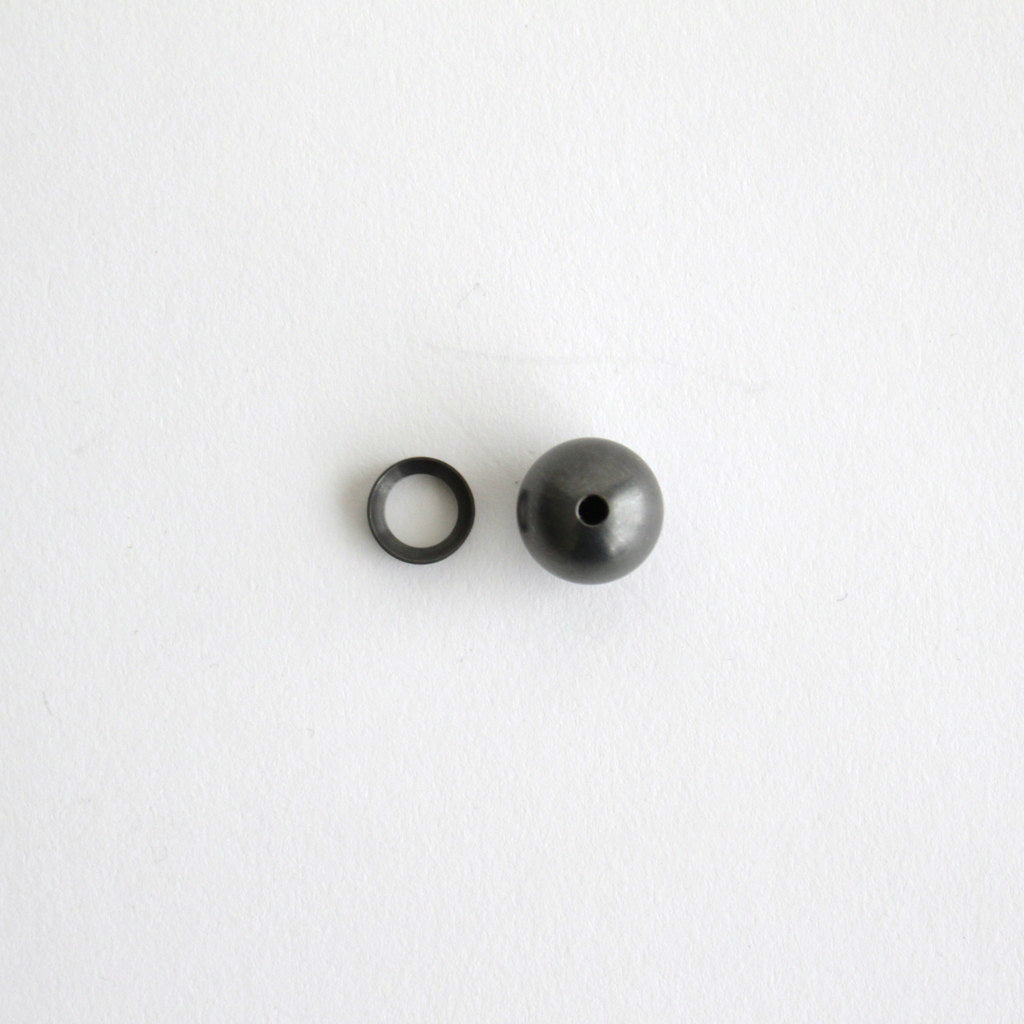 Incense holder ball black #brass [30012]