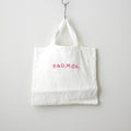 R&D.M.Co- EMBROIDERY TOTE BAG #WHITE × PINK [no.6558]