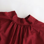 静寂の欠片 back open blouse #Agate red [TLF-124-sh001-la]