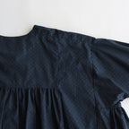 明滅する秋 rectangle blouse #navy brown [TLF-124-sh005-gp]