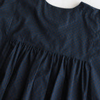 明滅する秋 rectangle blouse #navy brown [TLF-124-sh005-gp]
