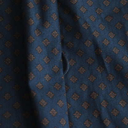明滅する秋 rectangle blouse #navy brown [TLF-124-sh005-gp]