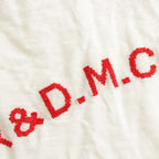 R&amp;D.M.Co- EMBROIDERY TOTE BAG #WHITE × RED [no.6558]