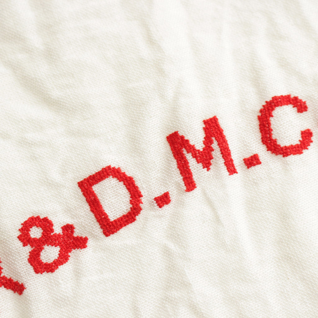 R&amp;D.M.Co- EMBROIDERY TOTE BAG #WHITE × RED [no.6558]