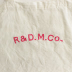 R&D.M.Co- EMBROIDERY TOTE BAG #WHITE × PINK [no.6558]