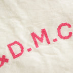 R&D.M.Co- EMBROIDERY TOTE BAG #WHITE × PINK [no.6558]