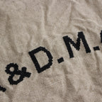 R&amp;D.M.Co- EMBROIDERY TOTE BAG #BEIGE × BLACK [no.6558]
