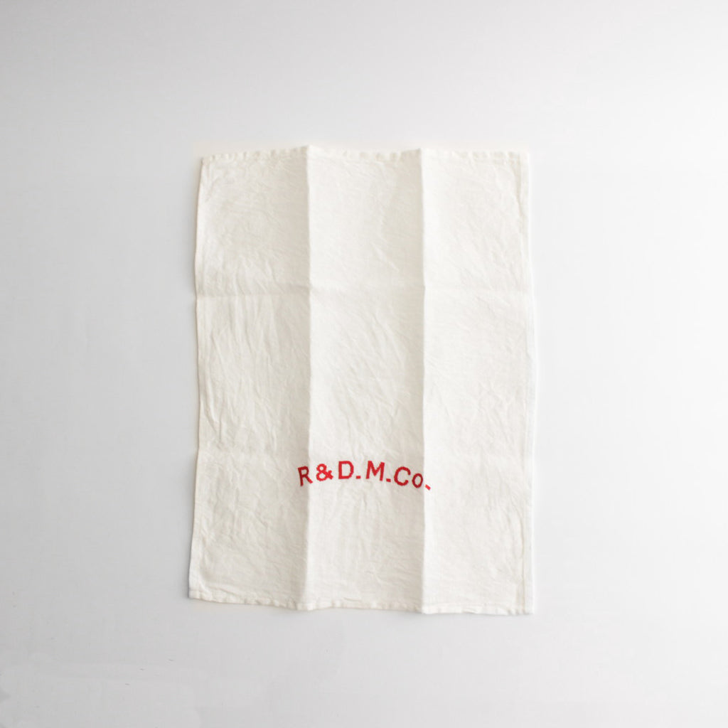 R&D.M.Co- EMBROIDERY KITCHEN CLOTH #WHITE × RED [no.6557]