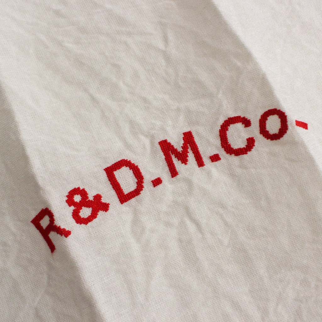R&D.M.Co- EMBROIDERY KITCHEN CLOTH #WHITE × RED [no.6557]