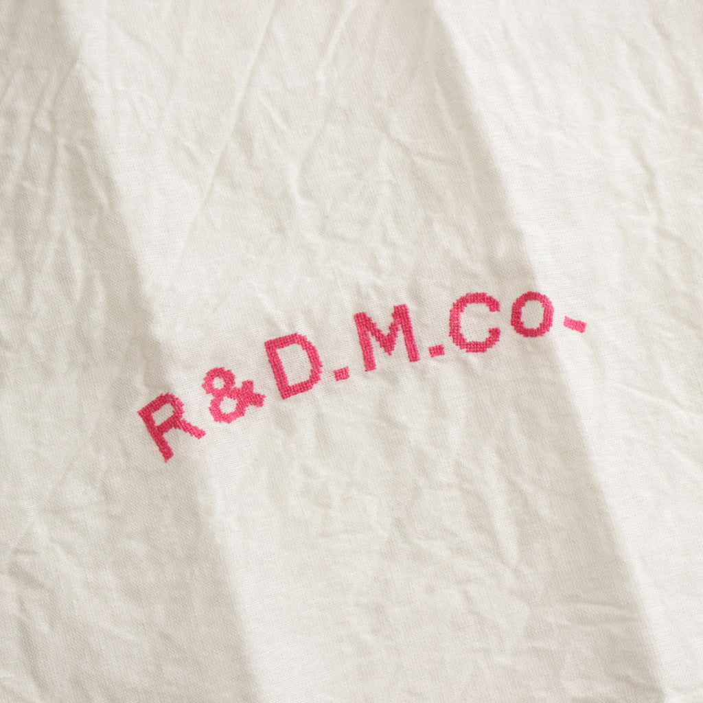 R&D.M.Co- EMBROIDERY KITCHEN CLOTH #WHITE × PINK [no.6557]