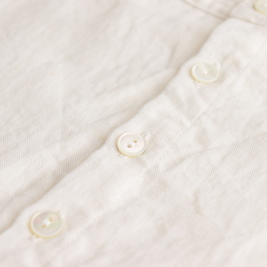 Triple Washer Linen Back Button SH #011 Off [TS220SH081]