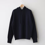 French Merino Hoodie #040 Navy [TS233KN070]