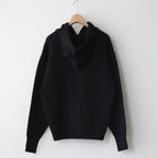 French Merino Hoodie #001 Black [TS233KN070]