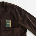 HW no collar coat #Brown [232110]