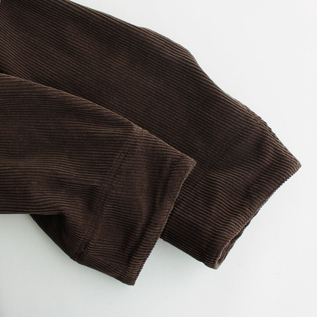 HW no collar coat #Brown [232110]
