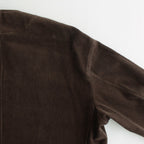 HW no collar coat #Brown [232110]
