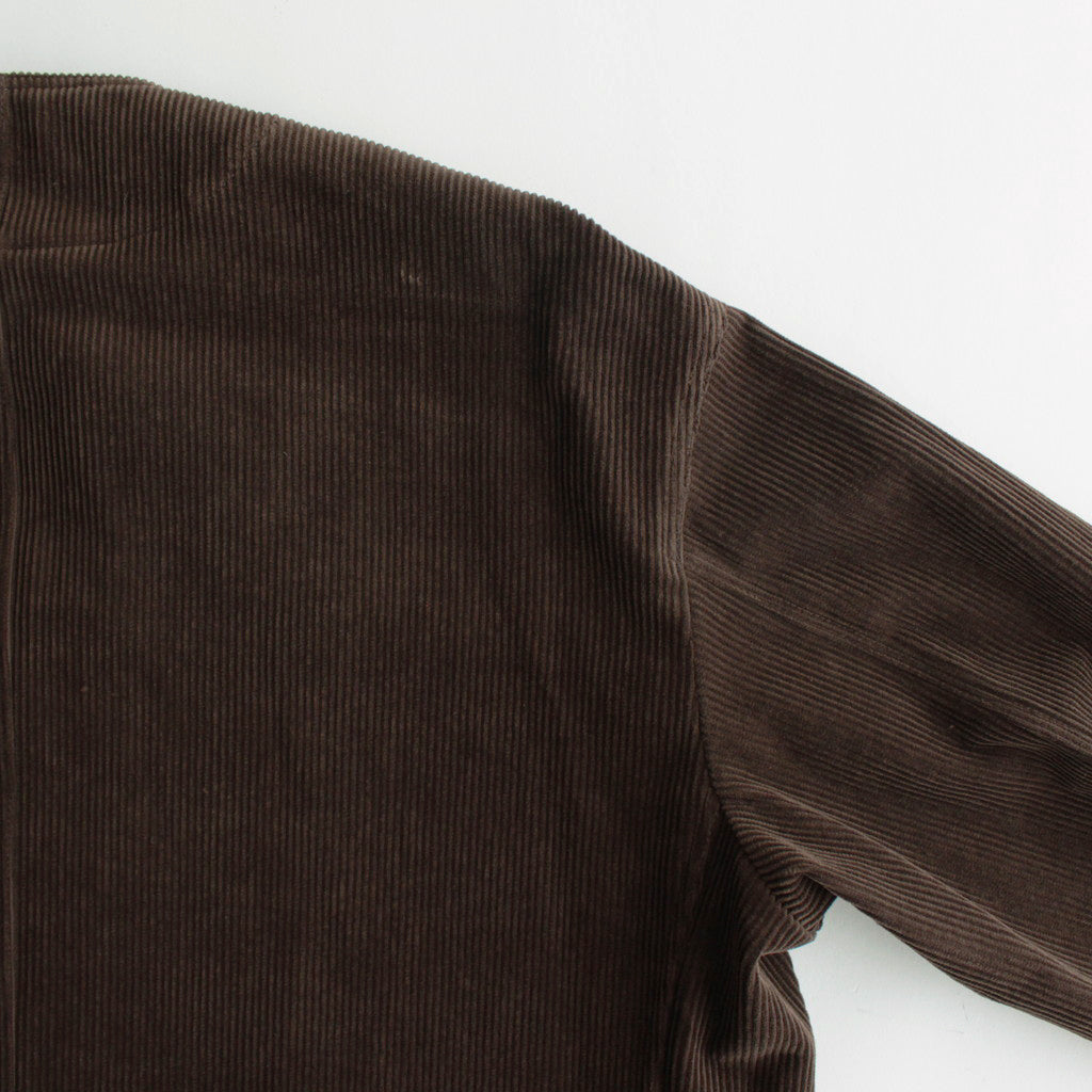 HW no collar coat #Brown [232110]