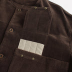 HW no collar coat #Brown [232110]