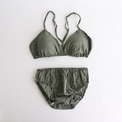 BRA &amp; PANTS #NO.24 GREY GREEN