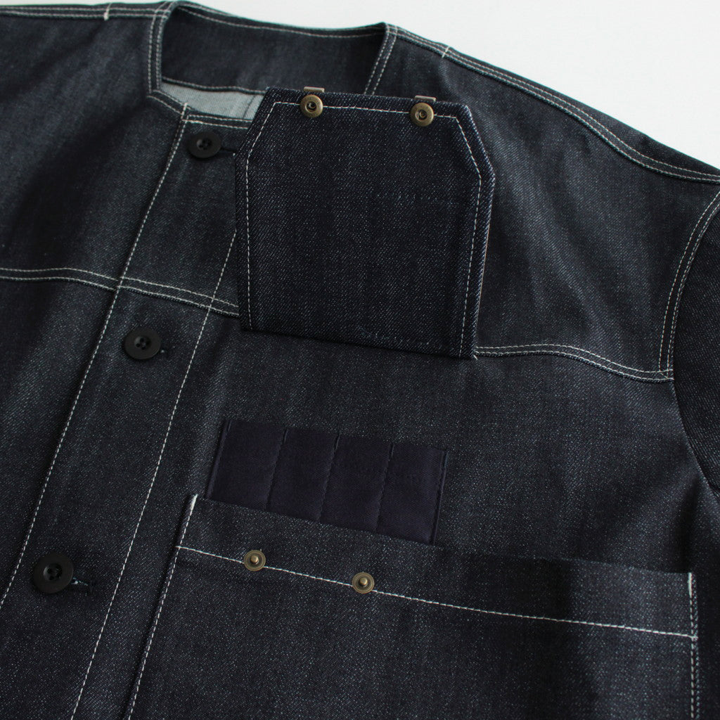 HW no collar coat #Indigo [232109]