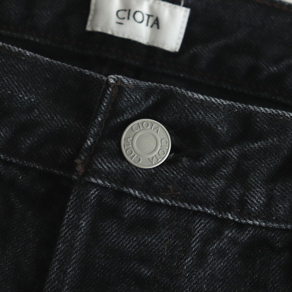 Straight 5 Pocket Pants #Medium Black [PTLM-21STB-MBK] – DOKODO