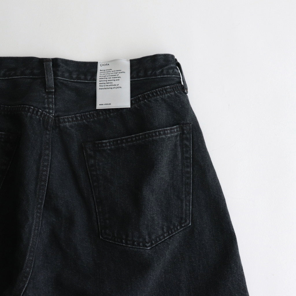 Straight 5 Pocket Pants #Medium Black [PTLM-21STB-MBK] – DOKODO