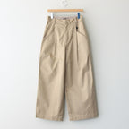 Cotton Weapon Tuck Wide PT #020 Beige [TS233PT093]