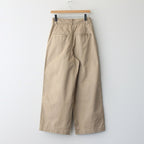 Cotton Weapon Tuck Wide PT #020 Beige [TS233PT093]