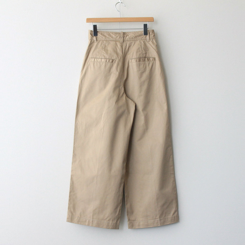 Cotton Weapon Tuck Wide PT #020 Beige [TS233PT093]