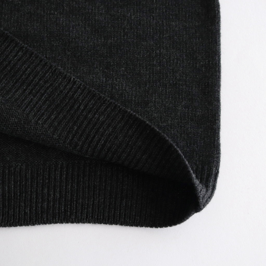 French Merino Hoodie #007 Charcoal [TS233KN070]