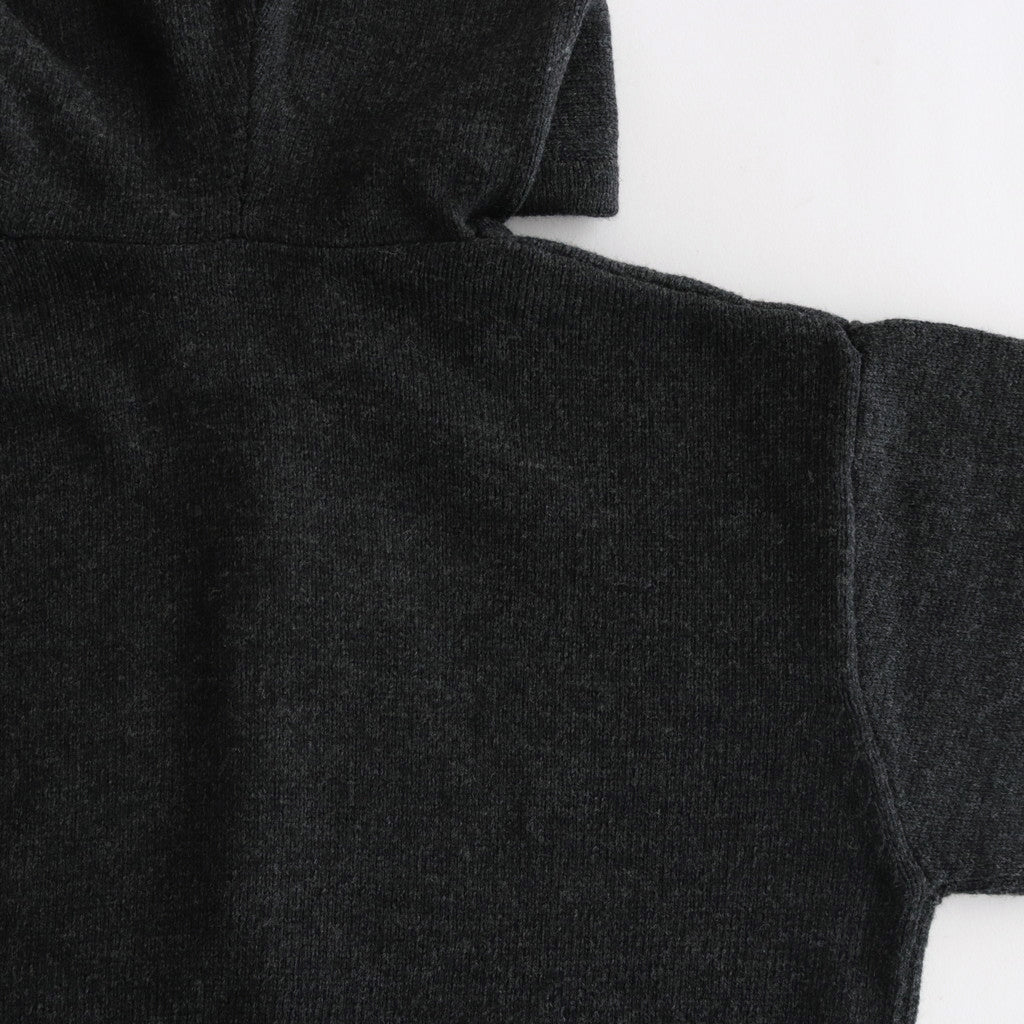 French Merino Hoodie #007 Charcoal [TS233KN070]